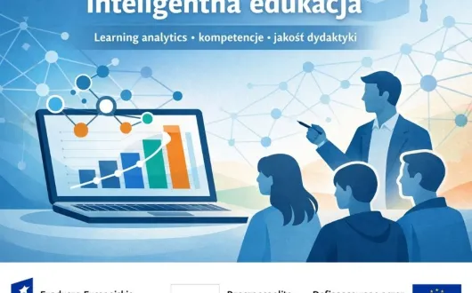 Obraz promujący projekt inteligentna edukacja wraz z belką logotypów FERS